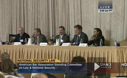 CSPAN Video of National Security Law Conference by ABA Standing Committee on Law and National Security