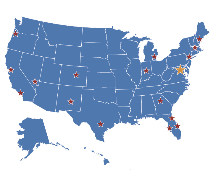 AFIO Chapter Map